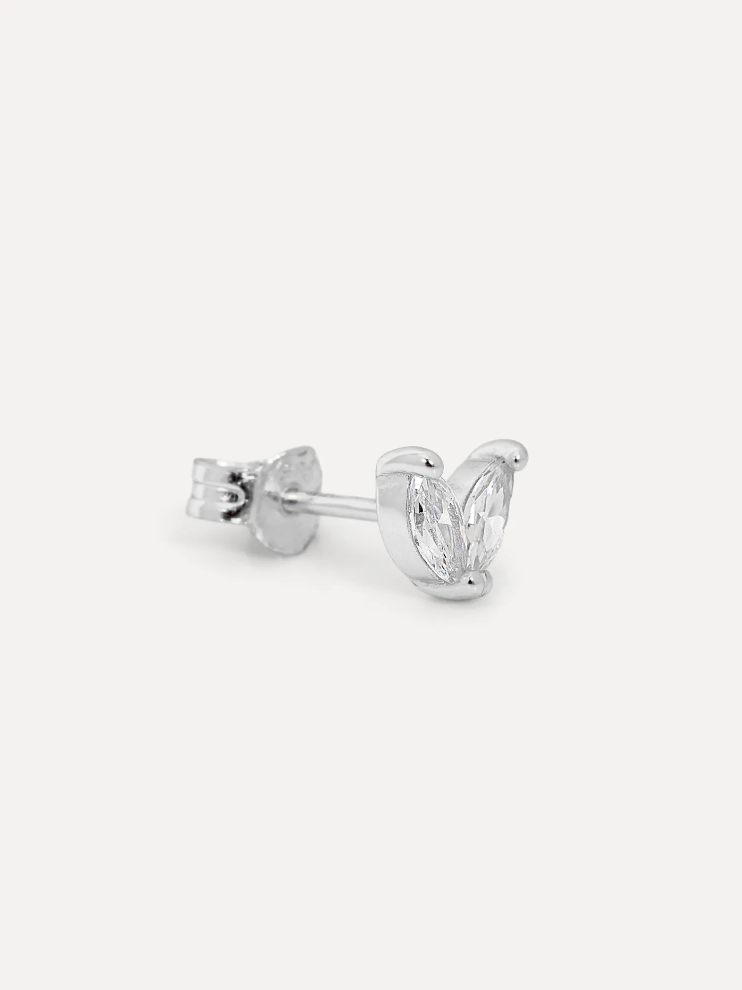 Sale Les Soeurs Oorbel Jolie Double Leaf Silver