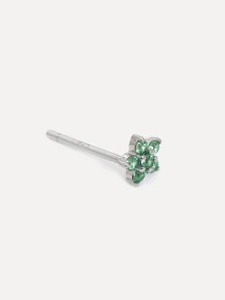 Online Les Soeurs Oorbel Jolie Flower Strass Green Silver