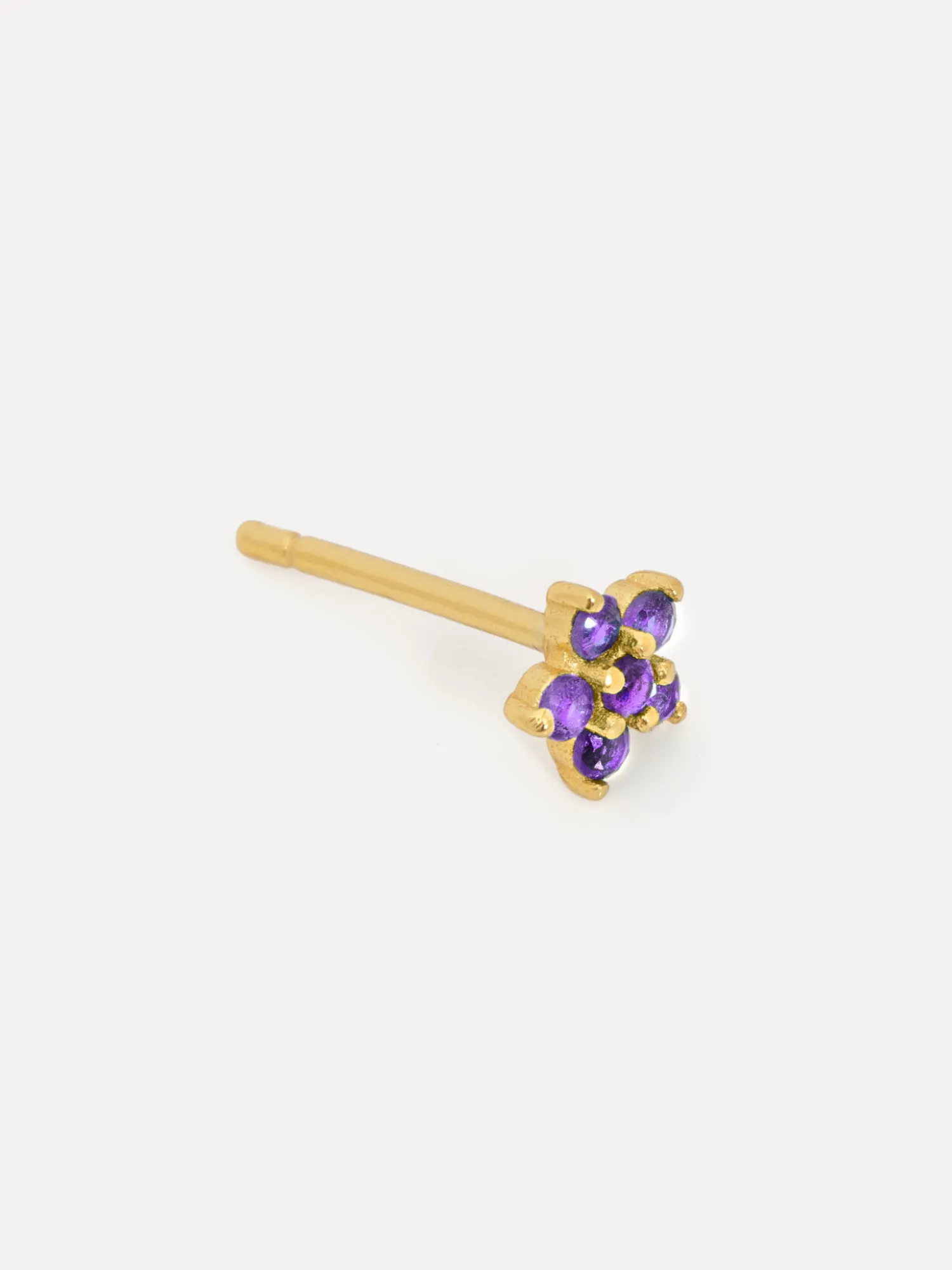 Outlet Les Soeurs Oorbel Jolie Flower Strass Purple Gold