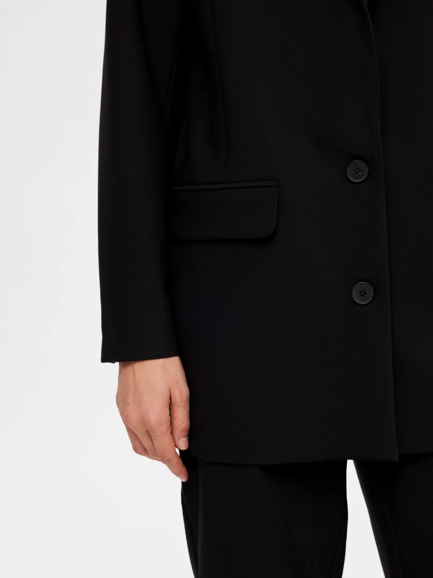 Fashion Selected Oversized Single-Breaster Blazer Rita Black