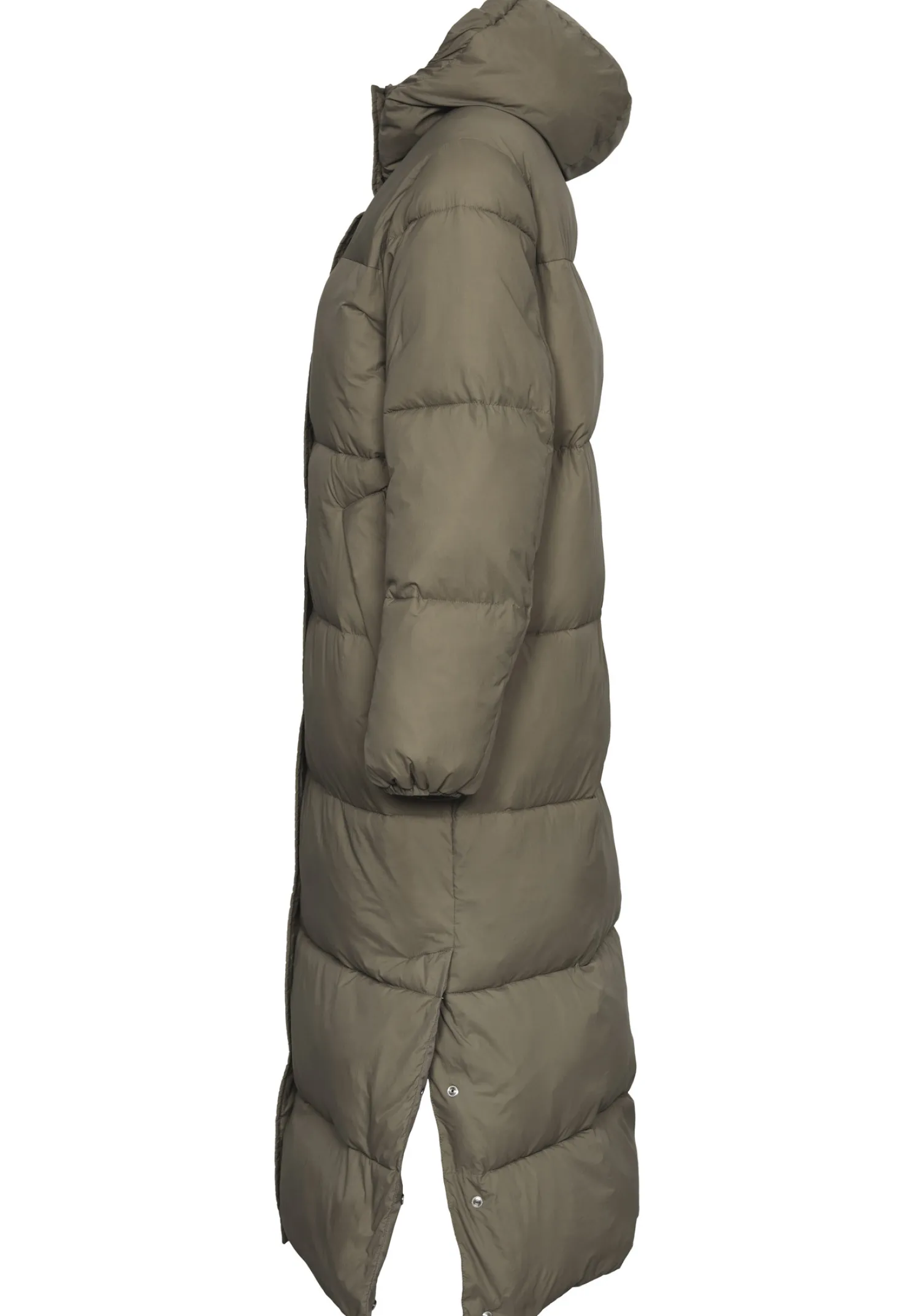 Outlet Les Soeurs Padded Maxi Coat Kelvin Khaki