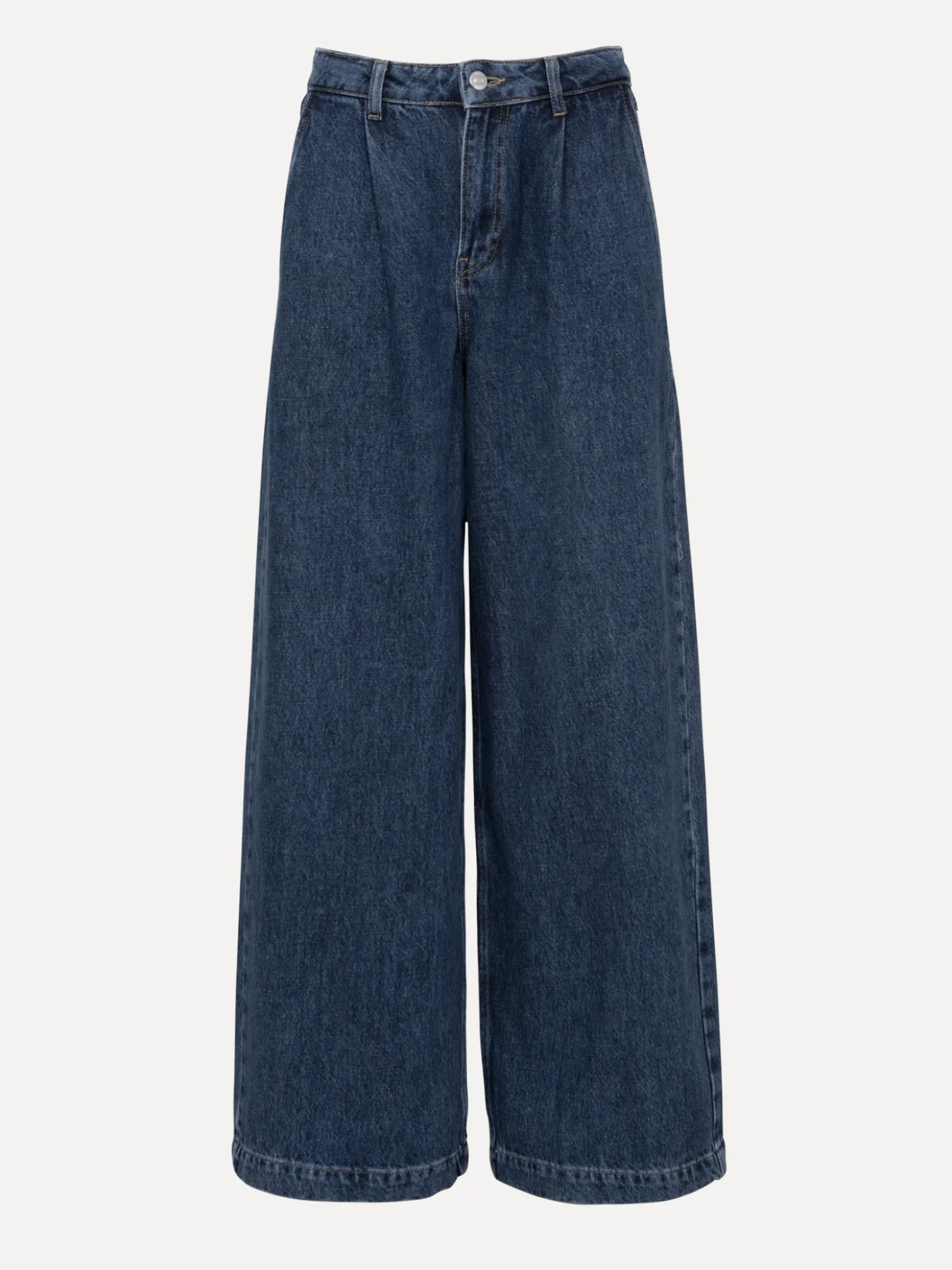 Clearance Les Soeurs Pleated Denim Aras Dark Blue
