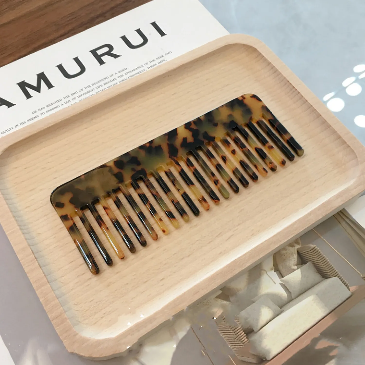 Store Les Soeurs Resin Comb Dark Tortue