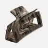 Online Les Soeurs Resin Hair Clip Rectangle Olive