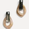 Flash Sale Les Soeurs Resin Oorbellen Set Mya Dark Grey/Ivory