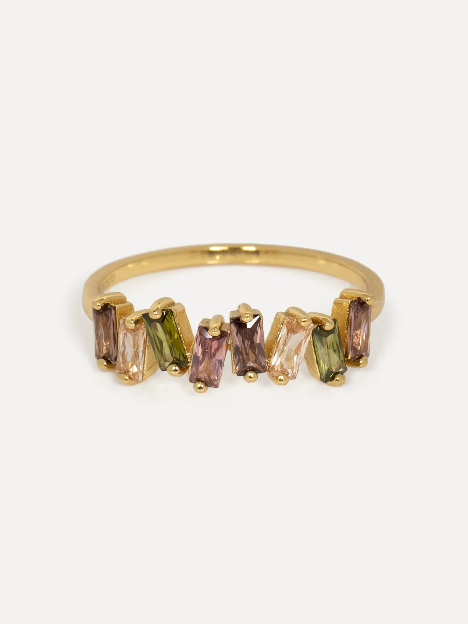 Online Les Soeurs Ring Chloe Baguette Multi Gold