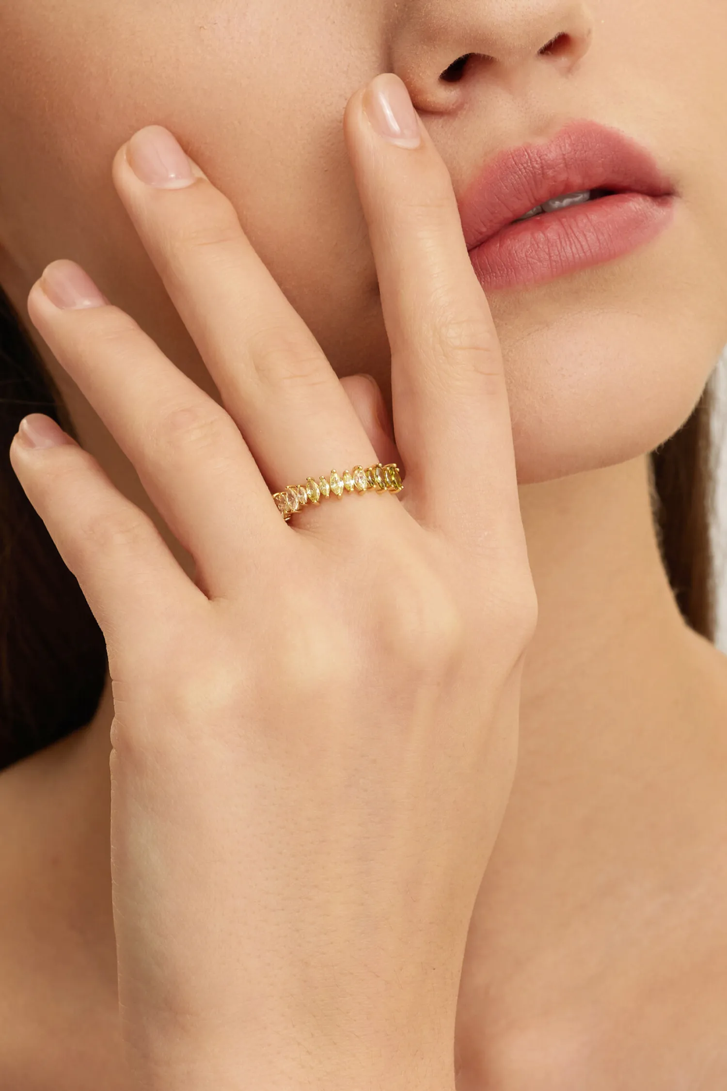 Cheap Les Soeurs Ring Chloe Marquise Gold