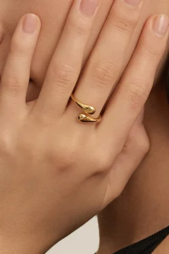 Cheap Les Soeurs Ring Gilda Waterdrops Gold