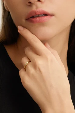 Clearance Les Soeurs Ring Ginette Flowy Gold