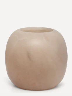 Flash Sale Les Soeurs Ronde Alabaster Kaarsenhouder (Extra Large) Tabac