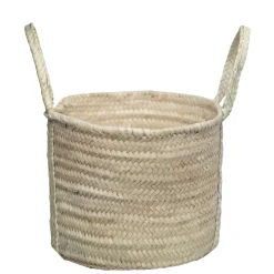 New Le Marais Rotan Bucket Bag Natural