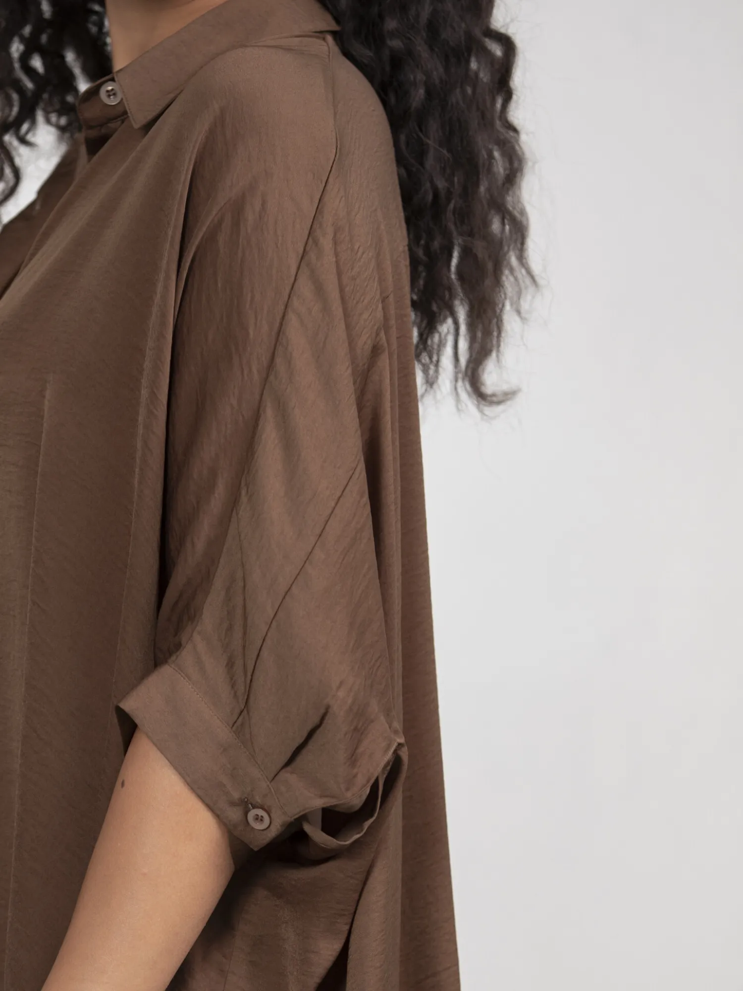 Discount Les Soeurs Satijn Blousejurk Mason Brown