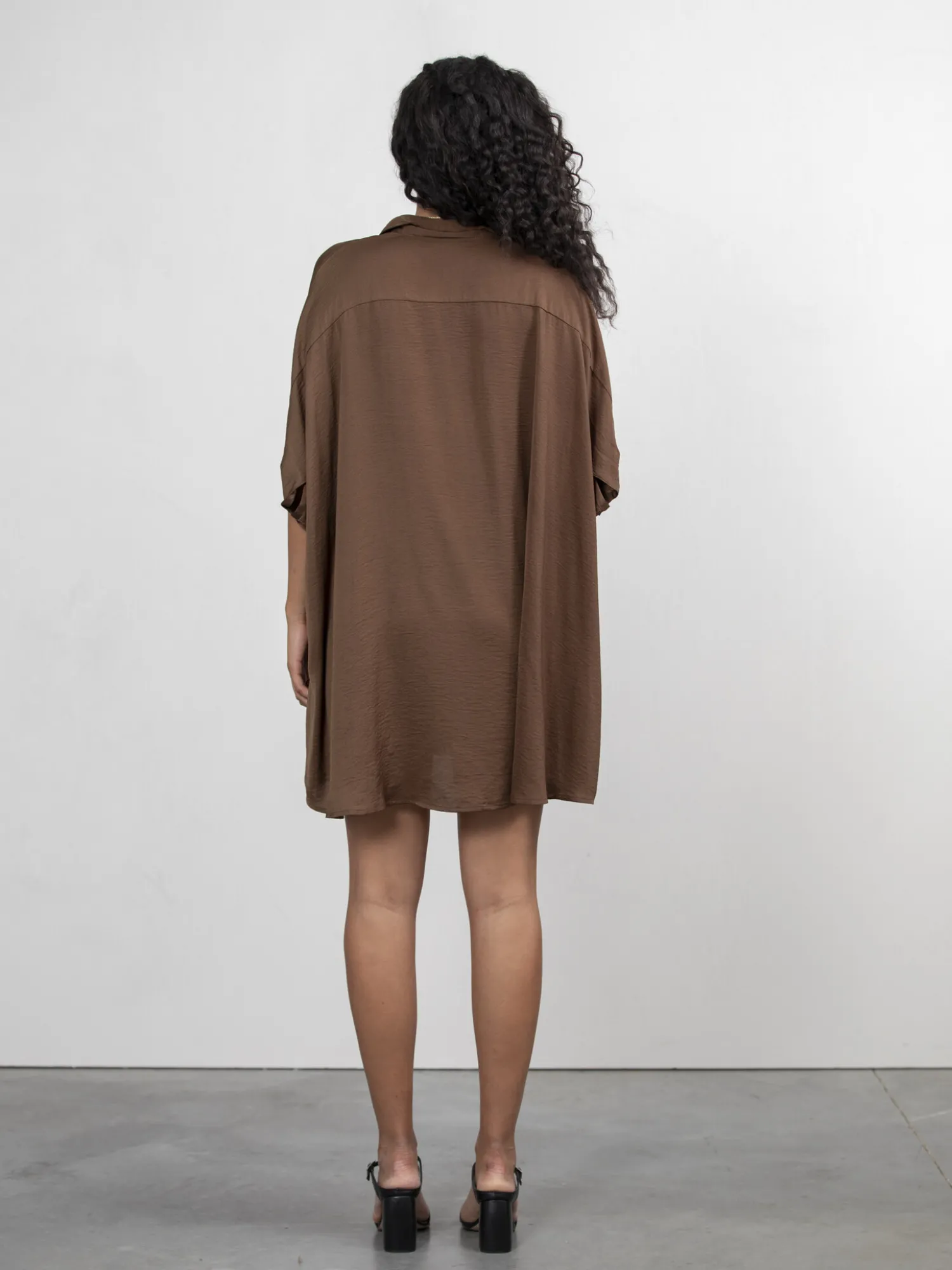 Discount Les Soeurs Satijn Blousejurk Mason Brown