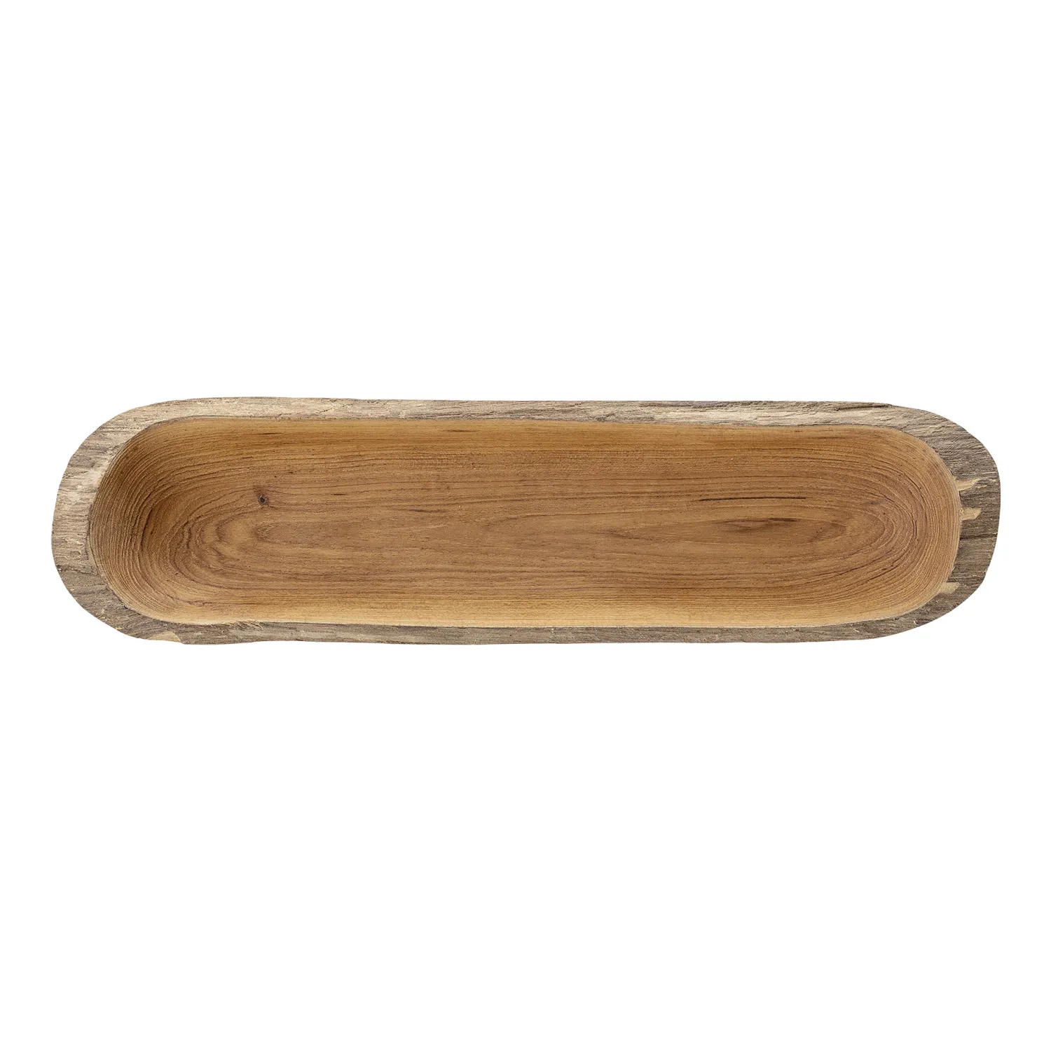 Store Bloomingville Teak Serveerschaal