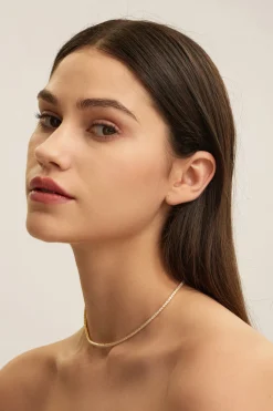 Shop Les Soeurs Tennis Ketting Novi Gold