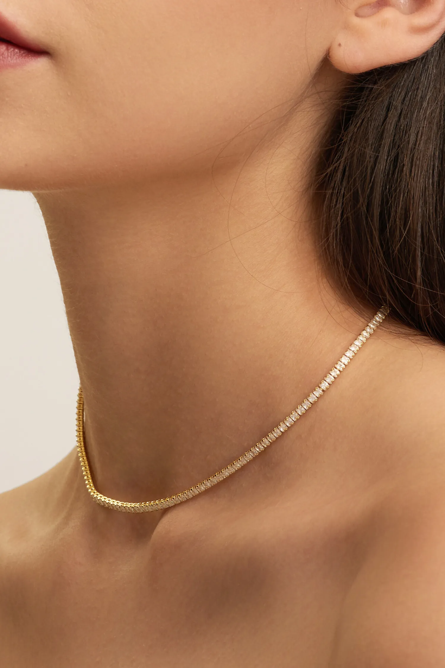 Shop Les Soeurs Tennis Ketting Novi Gold