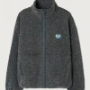 Shop American Vintage Trui Hoktown Anthracite Chine
