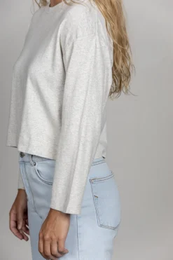 Outlet American Vintage T-Shirt Bozy Creme/Chin