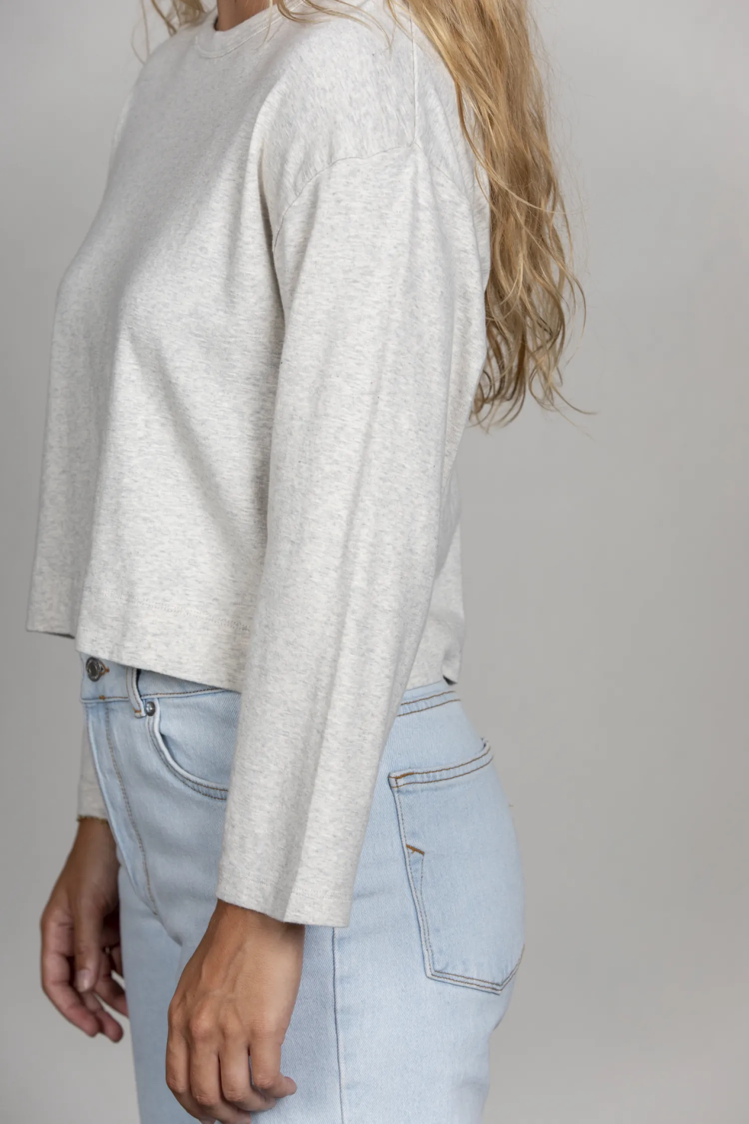 Outlet American Vintage T-Shirt Bozy Creme/Chin