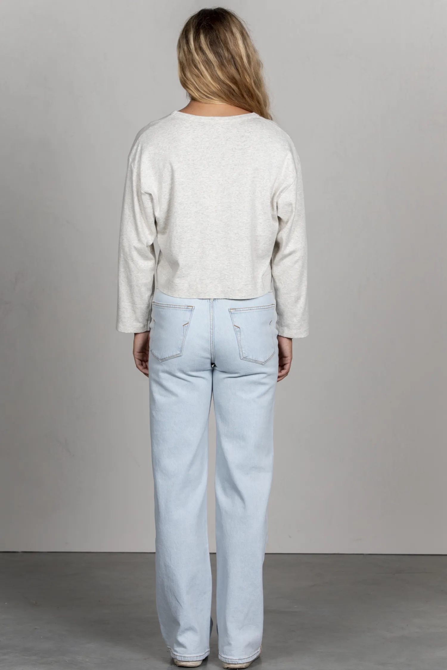 Outlet American Vintage T-Shirt Bozy Creme/Chin