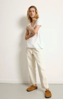 Store American Vintage T-Shirt Jacksonville Blanc