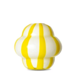 Store Gusta Vaas Curlie White/Yellow