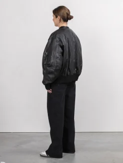 Shop Le Marais Vegan Leren Bomber Noa Black