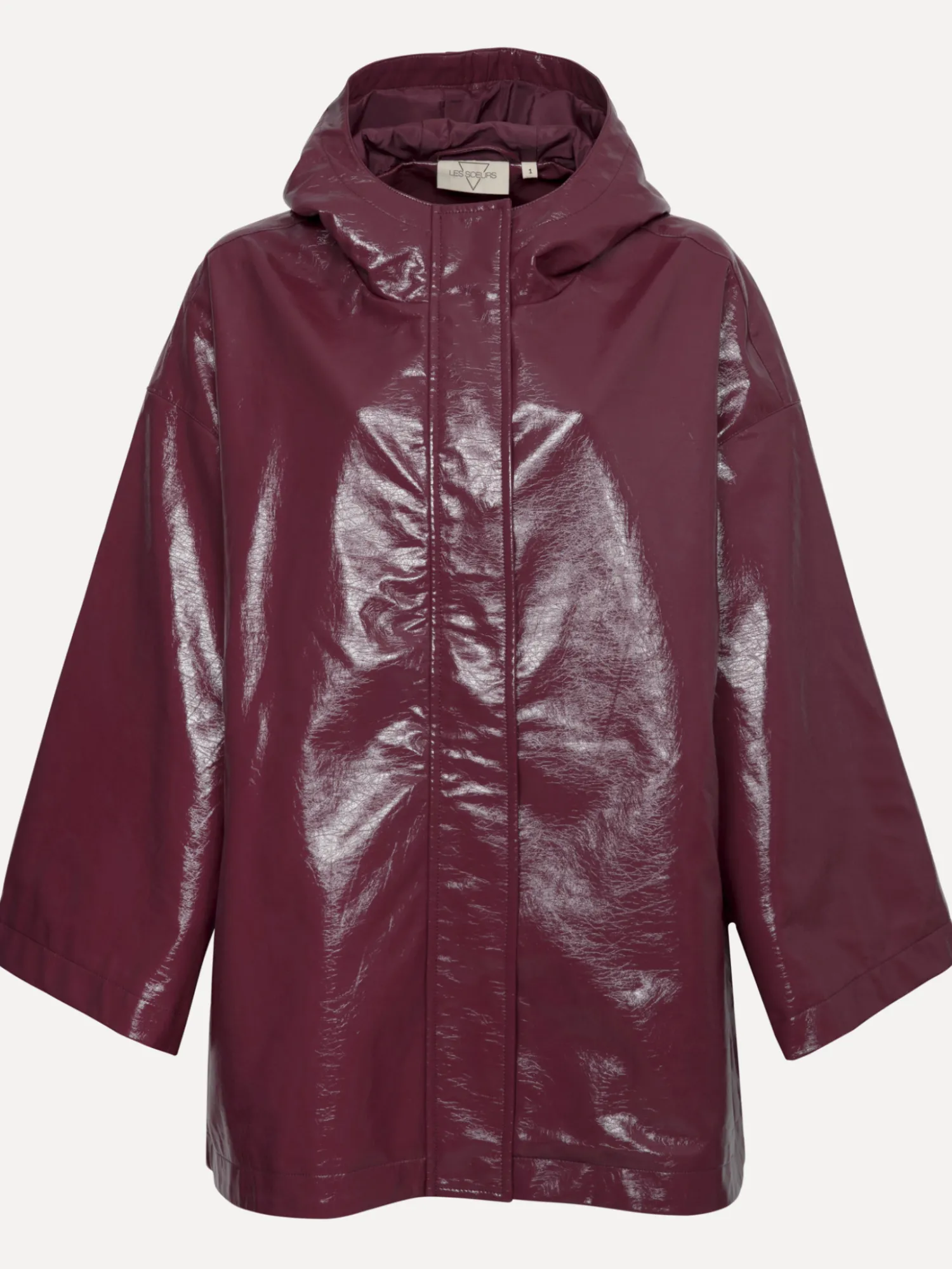 Fashion Les Soeurs Vegan Leren Jas Violet Bordeaux