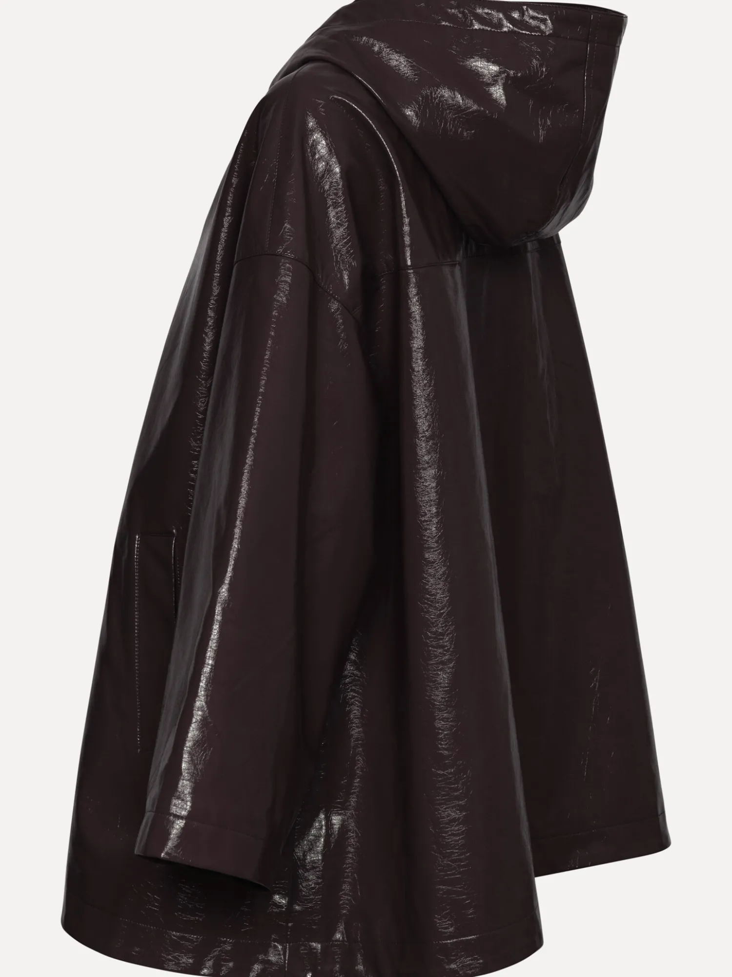 Fashion Les Soeurs Vegan Leren Jas Violet Dark Brown