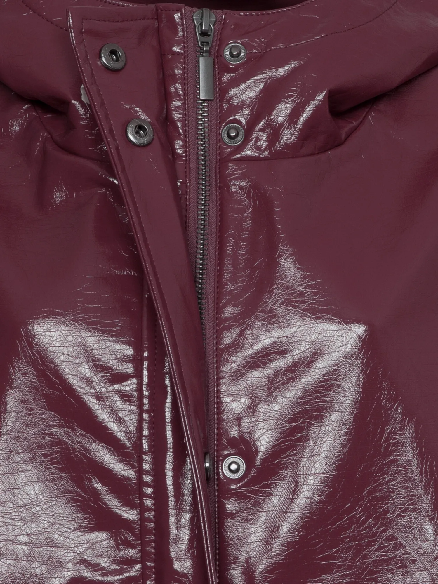 Fashion Les Soeurs Vegan Leren Jas Violet Bordeaux
