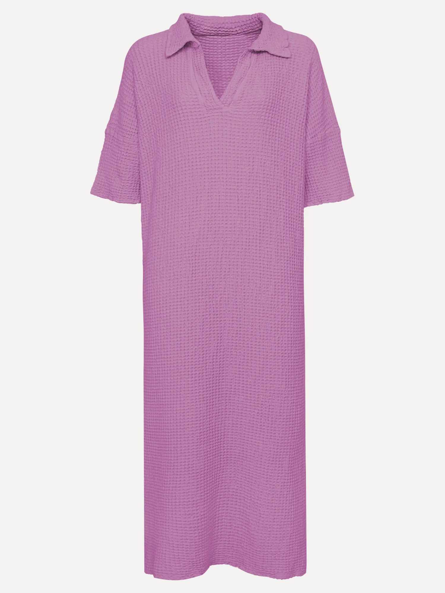 New Le Marais Wafel Gebreide Jurk Kimo Marsala