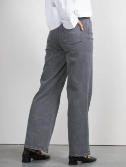 Flash Sale Selected Wide Fit Jeans Eloise Light Grey Denim