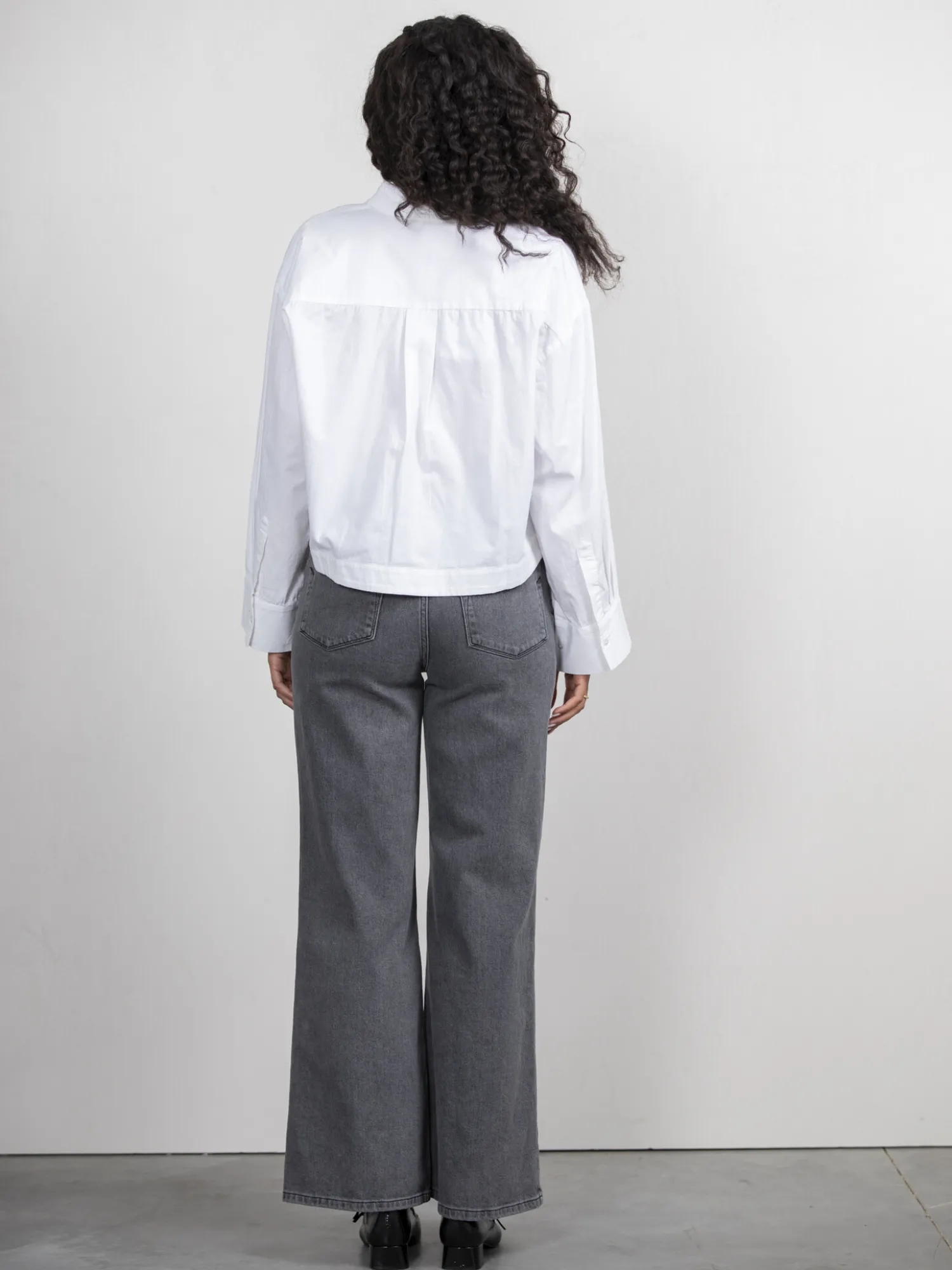 Flash Sale Selected Wide Fit Jeans Eloise Light Grey Denim