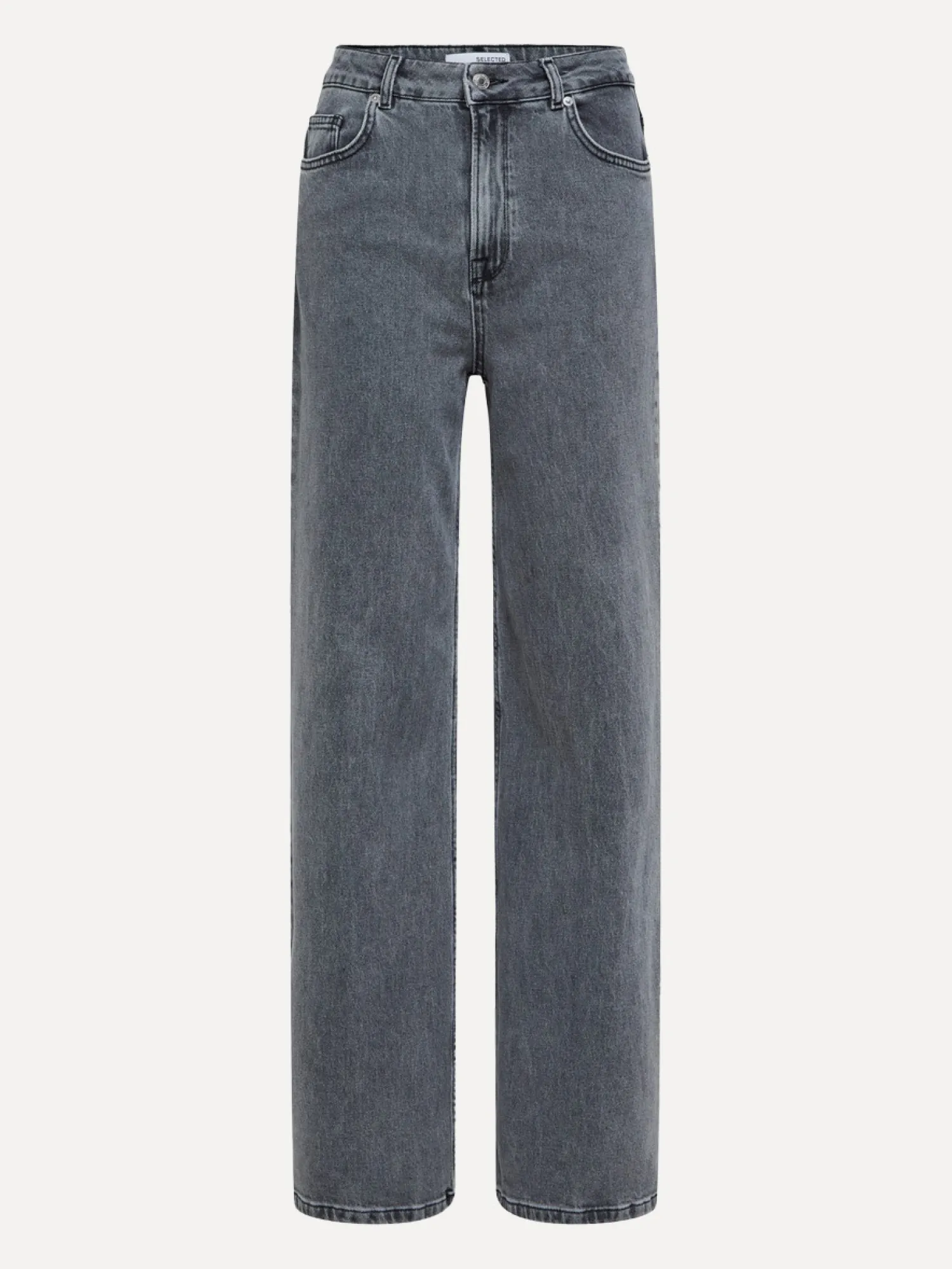 Flash Sale Selected Wide Fit Jeans Eloise Light Grey Denim