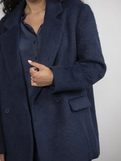Clearance Les Soeurs Wollen Blazer Alissa Navy