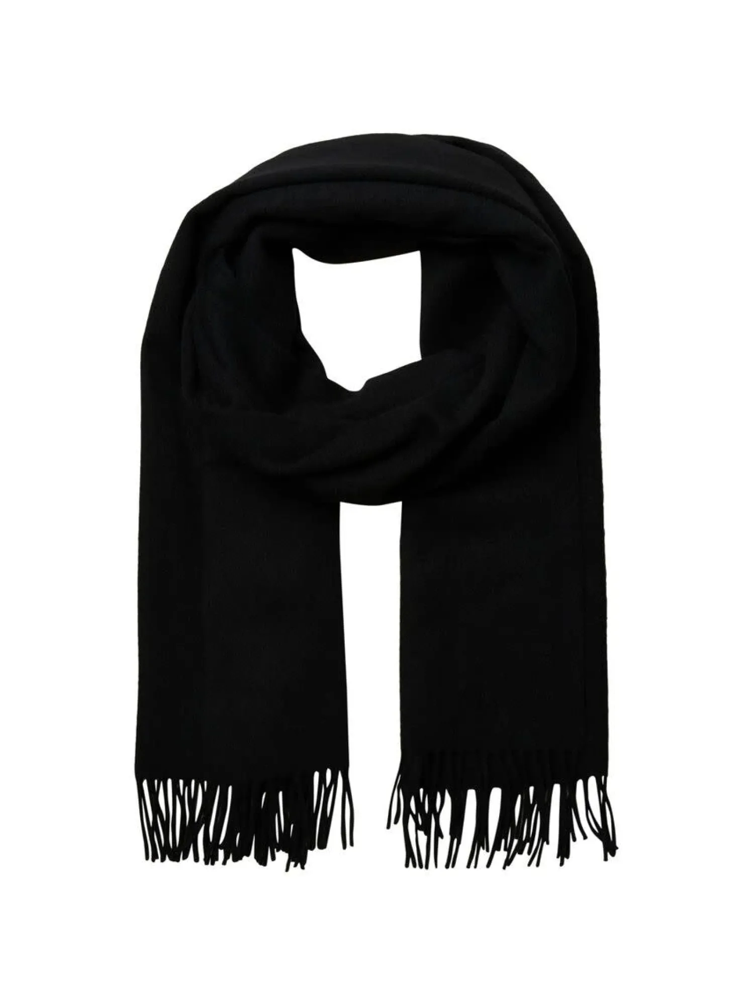 Outlet Selected Wollen Sjaal Time Black