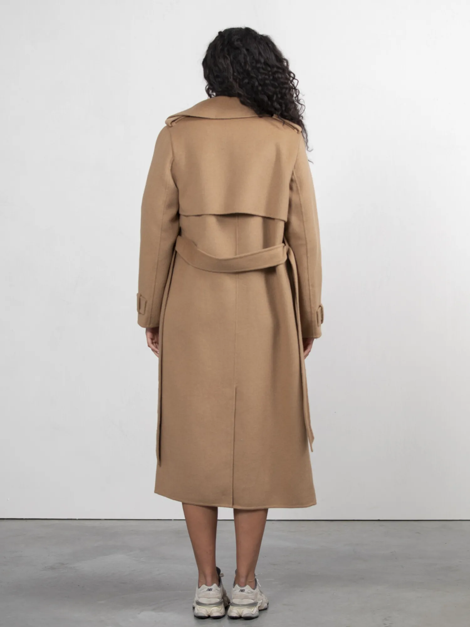 Clearance Edited Wollen Trenchcoat Julianne Tigers Eye