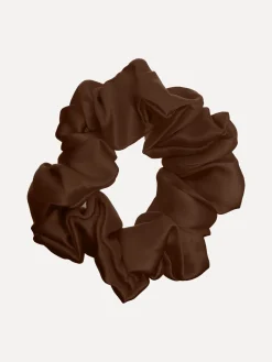 Online Les Soeurs Zijden Scrunchie Brown