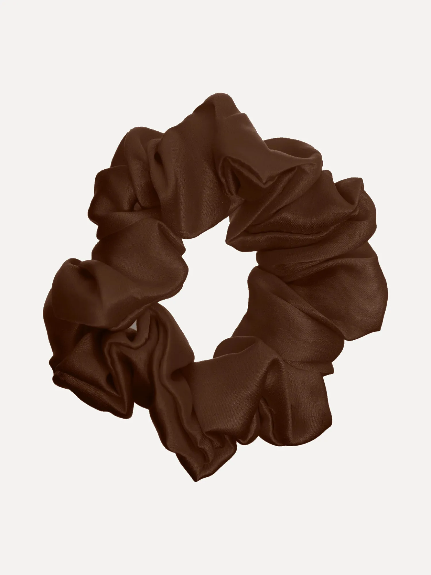 Online Les Soeurs Zijden Scrunchie Brown