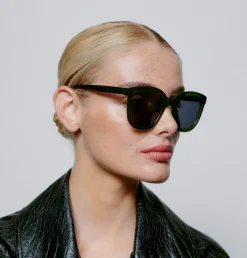 Discount A.Kjaerbede Zonnebril Billy Dark Green Transparent