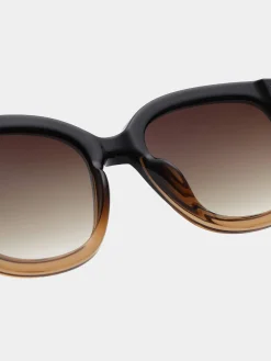 Discount A.Kjaerbede Zonnebril Billy Black/Brown Transparent