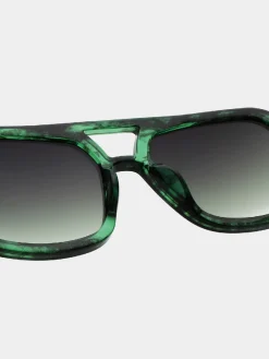 Discount A.Kjaerbede Zonnebril Kaya Green Marble Transparent